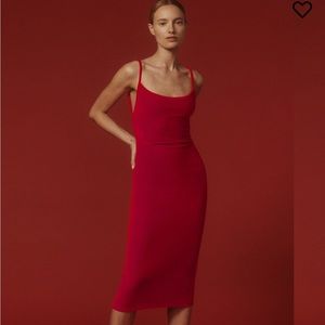 Reformation Merel Velvet Dress